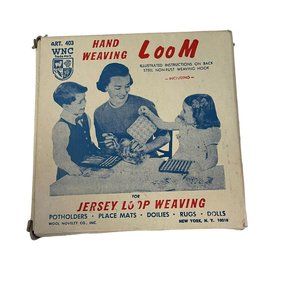 Vintage WNC Hand Weaving Loom for Jersey Loop Weavings Handicraft 1920s